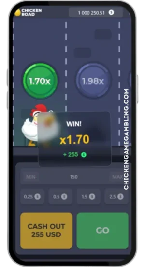 Chicken Road wypłata x1.70